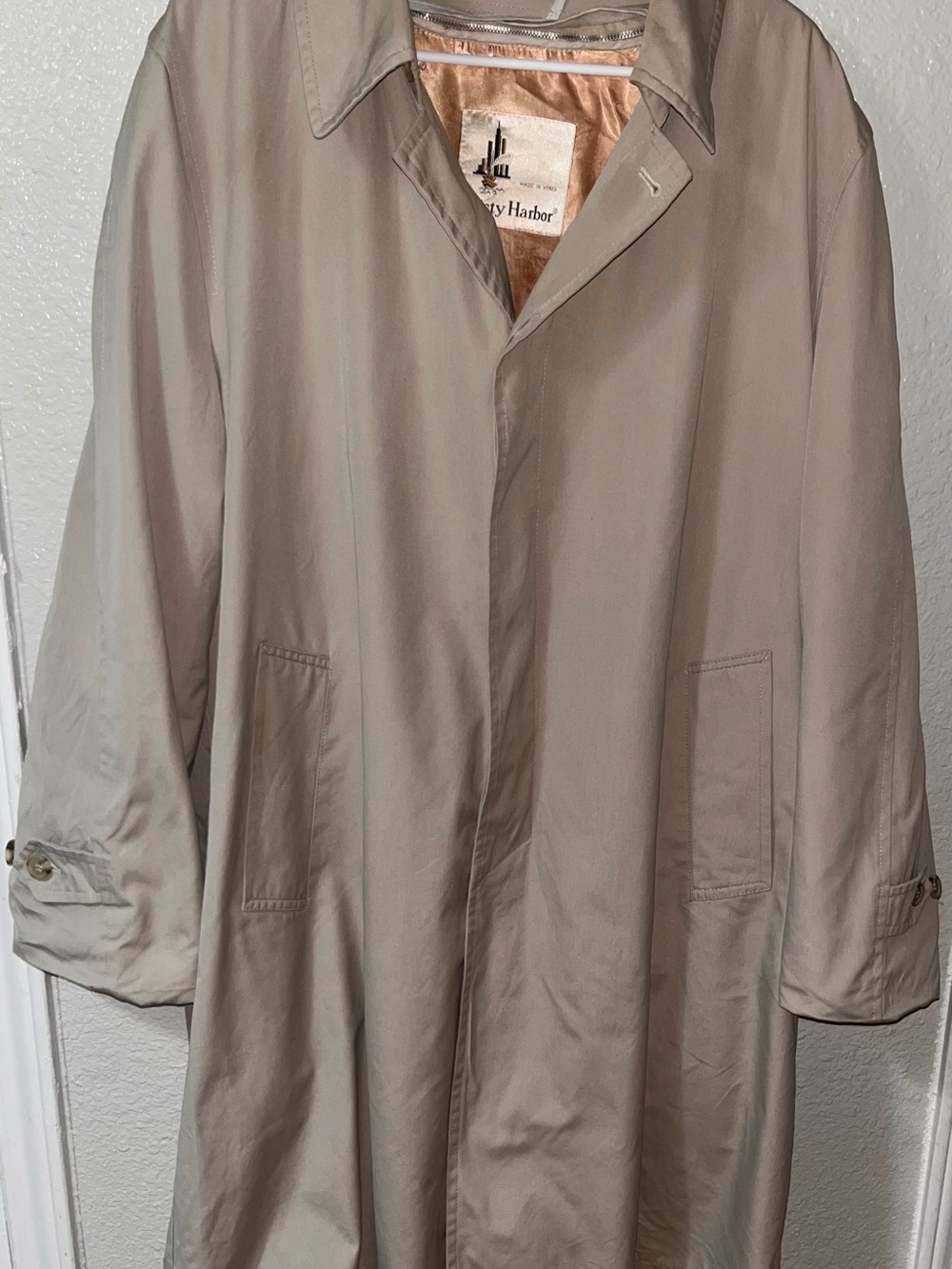 Weather-Ready Beige Trench Coat by Bay Harbor